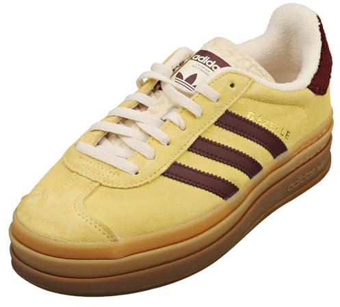 adidas Gazelle Damenschuhe, Almost Yellow/Maroon/Wonder White, 40 2/3 EU
