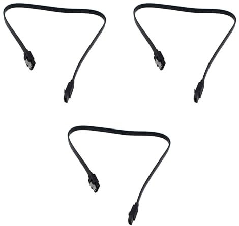 TAODAN 3 connettori rotondi SATA a scatto 6 GB SATA cavo di alimentazione HDD SATA 40 cm per connessione scheda madre e controller host