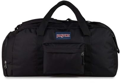 JanSport Weekender Large Duffel - Travel or Gym Bag, Durable Weekender with Front Utility Pocket & Side Grab Handles - Black