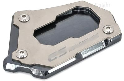 AYKANING Motorrad SeitenstäNder,SeitenstäNder Verbreiterung Motorrad Kickstand FIT FIT FÜR BMW R 1200 GS LC R1200GS ADV R1250GS Abenteuer R 1250 GS CNC Motorrad Seitenteil Vergrößern(Titanium GS ADV)