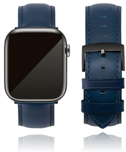 CORROPELLE Bracelet Cuir Compatible avec Apple Watch 49mm 46mm 45mm 44mm 42mm 41mm 40mm 38mm, Bracelets Montre Cuir Véritable Remplacement pour iWatch Series 11 10 9 8 7 6 5 4 3 2 1 SE3/2/1 Ultra3/2/1