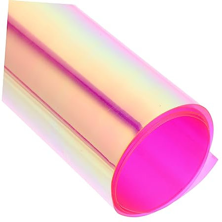 IWOWHERO 1 Blatt Holografisches Schillerndes Material PVC-folienstoff Für Die Dekoration Von Kleidungstaschen