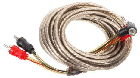 SOLUSTRE 5m Car Audio Cable Subwoofer Wire Kit Speaker Wire to Rca Adapter for Car Amplifier Installation Connectors