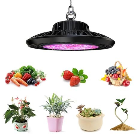Plant Grow Light, Grow Light,Full Spectrum 100W/160W/200W/240W LED Grow Lights Indoor Plants Full Spectrum,Professional Waterproof IP65,Adjustable Light for Indoor Growth(200w)