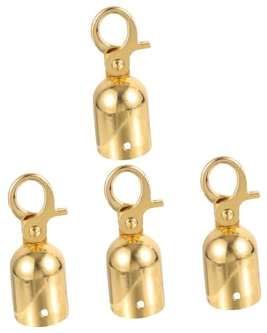 BUGUUYO Lot De 4 Embouts De Corde En Métal Pour Mousqueton Fixations De Terrasse En Acier Inoxydable Robuste