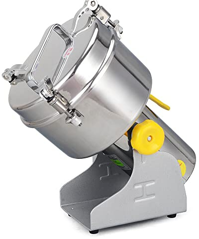 500g Electric Grain Grinder, Grain Mill 1500W 23000RPM High Speedy Grinding, Stainless Steel Spice Grinder 60-300 Mesh Superfine Grinding, Overload Protection&Commercial Motor&Timer