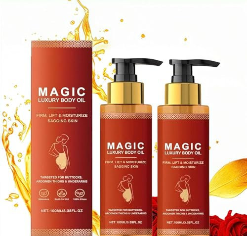 Luxuriöses Magic Body Firming Oil, Feuchtigkeitsspendendes und straffendes Öl für die Haut der Arme, Öl für den Körper – zur Anwendung am ganzen Körper, Brust und Oberschenkel – Vitamin E