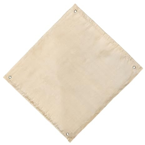 ROMISBABA Manta Ignífuga de Fibra de Vidrio 80X90 CM Esterilla Aislante Térmica Resistente al Calor para Cocina Barbacoa y Camping al Aire Libre Protección contra Incendios Segura