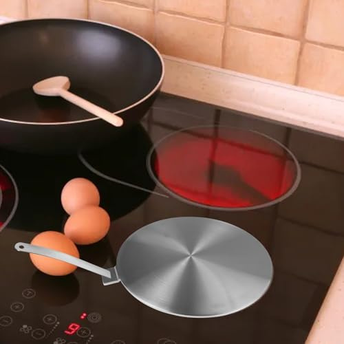 FACAIIO Stainless Steel Heat Diffuser Plate for Ceramic and Induction Hobs, 13/20/24/28 cm Sizes