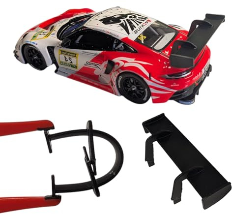 Blackslot Flexibler Spoiler – Carrera Zubehör im Maßstab 1:32, kompatibel mit Allen Carrera 132 Modellen, Carrera Bahn Tuning Ersatzteil Kleinteil (Liste Aller Fahrzeuge)