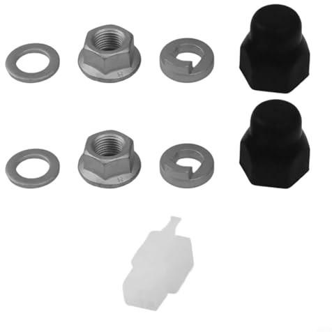 Gdfnmogo E-For Fahrrad-Nabenmotor-Achsen-Set, 12 mm/14 mm Kontermutter, langlebige Karbonstahl-Konstruktion, kompatibel mit Elektro-Fahrrad-Hinterradnabenmotoren (12 mm hinten)