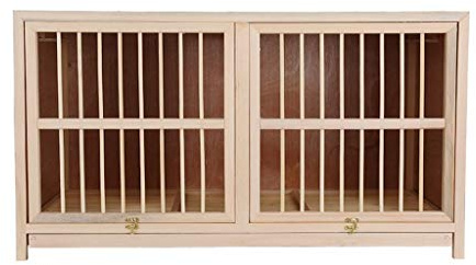 Taube Haus Dauerhaft Handgemacht Massivholz Abspielen Vogelkäfig Multifunktion Großer Raum Natürlich Vogelhaus Sittichkäfig (Farbe : 60×30×35cm)