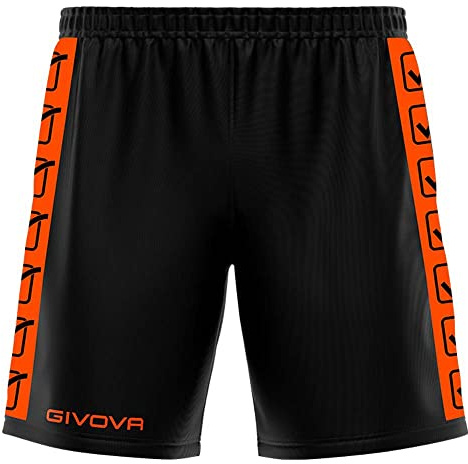 GIVOVA Poly Band, Pantalones Cortos Cargo Unisexo, Orange Fluo/Noir,