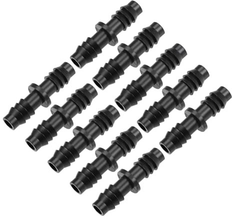 QUARKZMAN Ardiglione Gocciolatoio Tubo Connettore 8mm Diametro Interno Tubo Montaggio Dritto per Giardino Agricolo Irrigazione sistemi Plastica 40pz