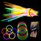 Braccialetti Luminosi Fluorescenti 100 Fluo Party Kit - 7 Colori Bambini Adulti Starlight Bastoni e 100 Connettori per Bracciali Gadget per Comleanno Feste Carnevale Capodanno Pasqua