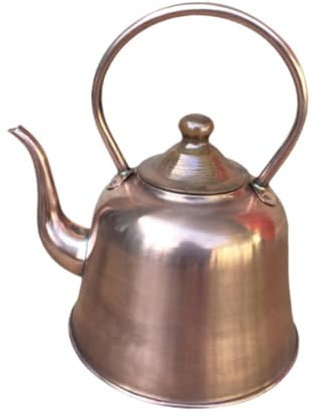 Baoblaze 1,5 l Kupfer-Teekessel, verdickter Kupfertopf, tragbarer handgefertigter Kupfer-Teekessel für zu Hause, für die Küche im Hotel-Teehaus