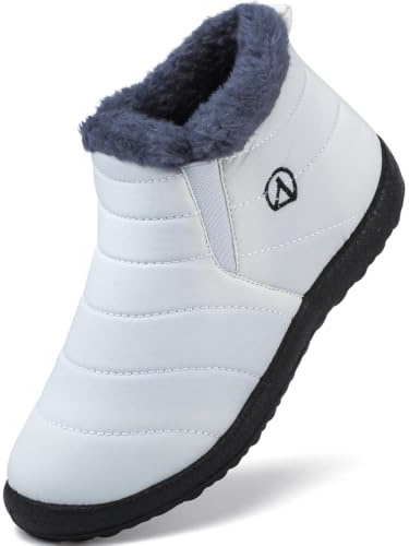 LAZAZAFI Botas de Nieve Botas para Niñas Invierno Calentar Forrada Botas para Niños Impermeables Exterior Antideslizante Planas Casual Caminar Botas