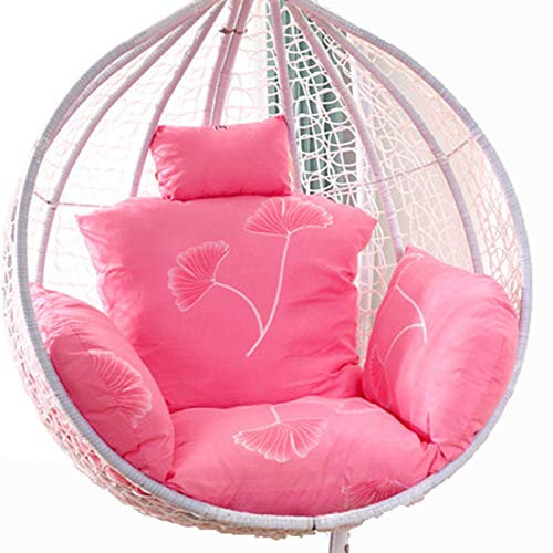 BCJMKDX Schaukelstuhl Kissen, Verdicktes Sitzkissen for Schaukelstühle im Freien, großer Kissenbezug for Gartenhängesessel, waschbarer Bezug, Ersatzmattenpolster for Hängekissen(Watermelon Red)