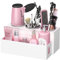 BYUNER Hair Dryer Holder, Hair Tools Organizer for Dressing Table, Hair Dryer and Straightener Holder for Bathroom Countertop Hairdryer Storage Stand Care Styling, Hair Blow Dryer Holder for Vanity