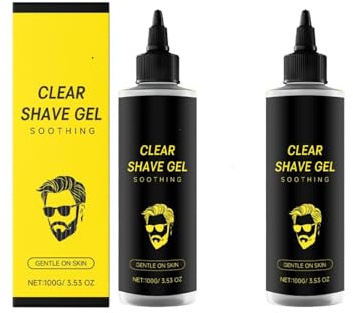 Gel da barba per uomo Pelle visibilmente chiara, linee morbide con contorni netti