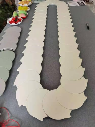 Drehbarer Servierteller „Lazy Susan“ – 360° drehbare Servierplatte für den Esstisch, verstellbare Länge 1–2 m, ideal für Partys und als Dekoration zu Hause, große Drehplatte zum einfachen Te