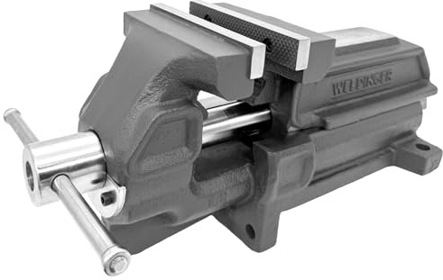 WELDINGER professional Schraubstock 125 mm unzerbrechlich leichtgängig feste Basis Rohrspannbacken