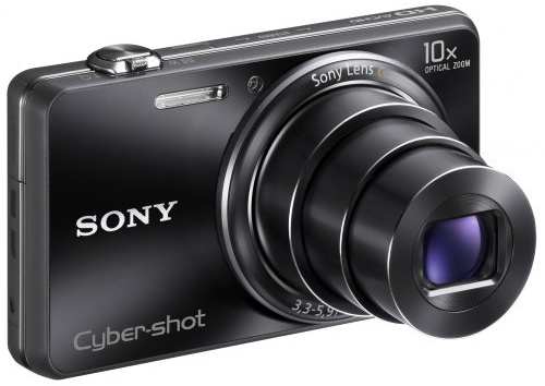 Sony DSC-WX100B Cyber-shot Digitalkamera (18 Megapixel, 10-fach opt. Zoom, 6,7 cm (2,7 Zoll) Display, Schwenkpanorama) schwarz