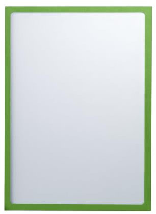 eurokraft | Magnetische Infotasche | DIN A4 | BxH 225 x 312 mm | Rahmen grün | VE 10 Stk