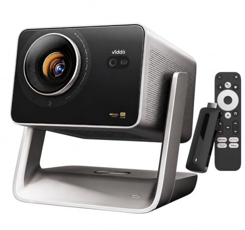 Formovie Nova 4K Projector | Laser Ultra Short Throw | Native 4K Ultra HD | Android TV OS | 2100 ANSI Lumens | MTK9669 2GB 32GB | Google Voice Remote Control | QuaLas 42 Tri-Color Laser 3200 CVIA Lm 56W Hi-Res Speaker WiFi Bluetooth HDMI | Android Chinese OS with KD3 Google TV Stick