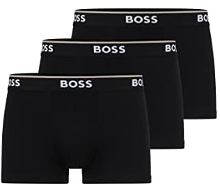 BOSS Herren Trunk 3p Co/EL Boxershorts, Black 001, XXL EU