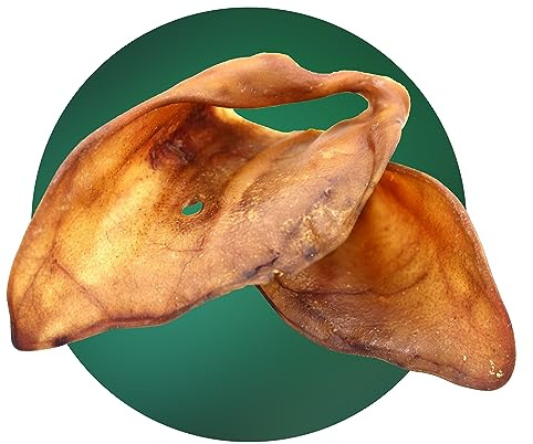 BREERs Getrocknete Schweineohren XXL für Hunde 10 Stück aus eigener Deutscher Herstellung, Kauartikel für Groß & Klein, Kauartikel aus Schwein, Hundeleckerli getreidefrei, Kausnack, Leckerli Hund