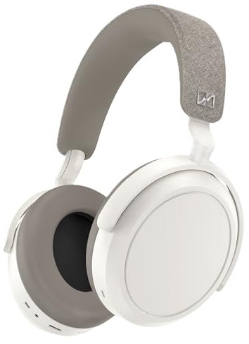 Sennheiser MOMENTUM 4 Wireless Kopfhörer mit Bluetooth - mit adaptiver Geräuschunterdrückung für kristallklare Anrufe - 60 Stunden Akkulaufzeit - anpassbarer Klang, leicht und faltbar - Weiß