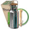 Blockhütte Personalisierte Edelstahl Trinkflasche 1L - Auslaufsichere Wasserflasche für Kinder, Erwachsene, BPA-frei, Kohlensäure geeignet, Thermoflasche Schule, Outdoor, Gravur mit Namen