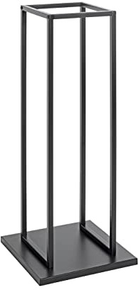 HAKU Kaminholzständer schwarz, Metall - Maße: B 33 cm x H 85 cm x T 33 cm, Style: Modern