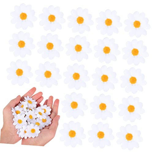Veemoon 100stücke Kunstsonnenblumen Künstliche Blumen Zum Basteln Kleine Sonnenblumen Aus Seide DIY-Accessoires Für Hochzeitsdekorationen Und Party-Dekorationen