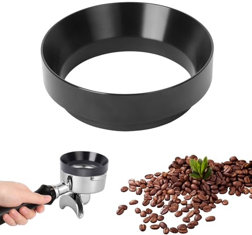 Oemmn 58mm Kaffee Dosierring Magnetisch Espresso Dosiertrichter Siebträger Zubehör Dosiertrichter Espresso Trichter küche Barista Zubehör Exakten Abfüllen Kaffeepulve für Kaffeedosierer