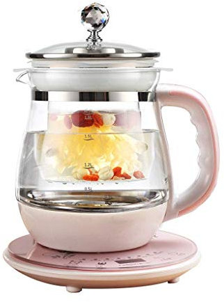CGCSYZ Pot de santé Fonctionnel Bouilloire électrique thé aux Fruits Bouilloire électrique multifonctionnelle en Verre Bouilloire 1,8 L, a (B)