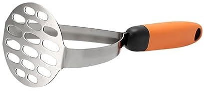 n Presse-purée mécanique Presse-purée à l'ail Presse-purée Presse-purée Passoire à pommes de terre Passoire de cuisine Presse-purée en acier inoxydable Déchiqueteuse de papier de patate douce (Orange)