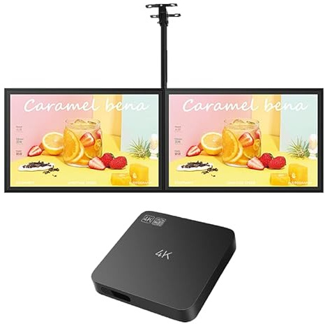 Lunzn Digital Signage Media Player Box Free Cloud CMS System Trasforma il tuo TV in display pubblicitario... (YM05/1+8G)