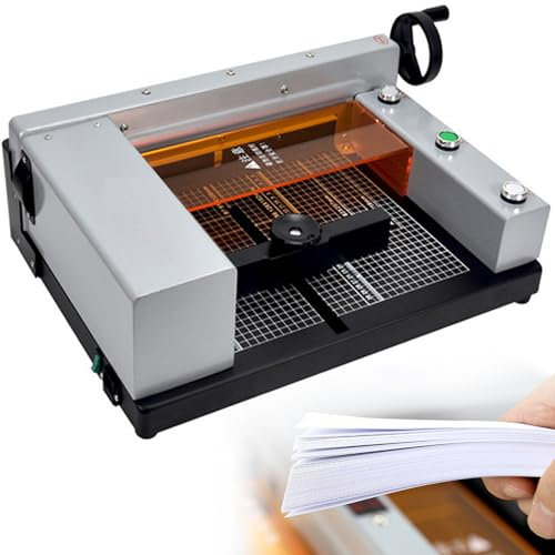 GLJTUO Elektrischer Papierschneider, 300 Mm Schnittbreite, 40 Mm Schnittstärke, Desktop-Papierschneidemaschine Mit Tastensteuerung, Hochleistungs-Papierschneider, Geeignet Für B,