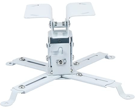 SEWACC Universal Wall Hanging Projector Bracket Holder, Steel Ceiling Mounted Design, White, Compatible with Most Projectors for Home and Office Use