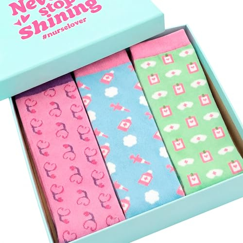 Nurse is Love. Medias De Compresión Mujer Para Enfermera - Calcetines Compresion para Trabajo TCAE, Medicos, Vet | Usa Con Zuecos Sanitarios, Regalos | Accesorios Enfermeria PT