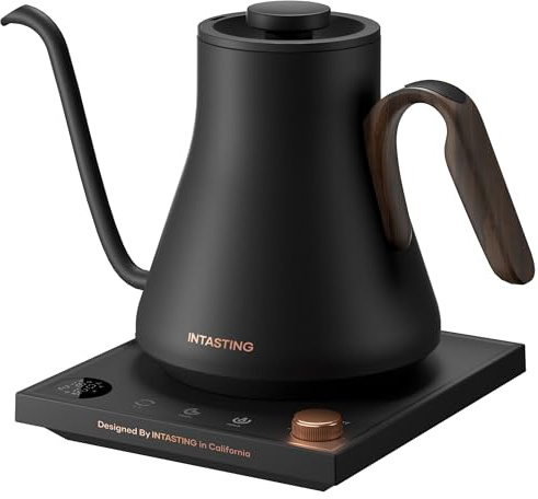 INTASTING Gooseneck Electric Kettle with ±1℉ Temperature Control, 0.9L