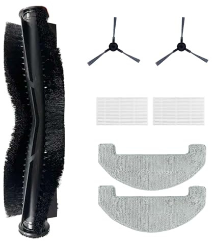 uninell UR1 Robot Vacuum Cleaner - Accessory Set (2 Hepa + Sponges + 2 Mops + 2 Side Brushes + 1 Roller Brush)