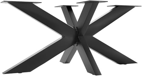 SOTECH Tischgestell Spider Höhe: 430 mm x Breite: 580 mm x Länge: 980 mm | Stahl schwarz matt / belastbar bis 250 kg / Schwerlast Konferenztisch für DIY-Projekte, Couchtisch