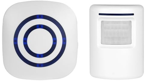 PRITOK Motion Sensor Alarm Detector: Smart Human Body Sensor Wireless Business Visitor Door, Intelligent Welcome Door Chime Alarm, Caregiver Pager Indoor Motion Sensor, for Home Office Store