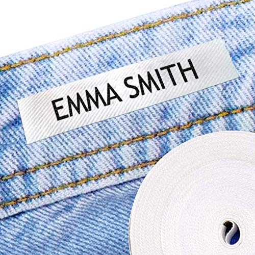 100 Personalised Iron-on Fabric Labels to Mark Your Clothes. Gentle with Your Kids Skin, for Children's School Uniform/Clothes/Clothing Labels for Kids, Baby and Children.