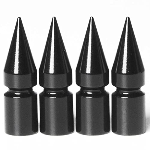 Circuit Performance VC6 Series Black Aluminum Valve Stem Caps (Set of 4)