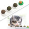 FIPASEN Katzenminze Ball Spielzeug, 4 Stück Katzenminze Wand Ball für Katzen/Kätzchen, Zähne putzen und den Magen schützen - Rotierendes Katzenleckspielzeug Enthält Katzenminze/Zucker(Weiß)