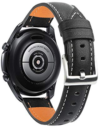 INF Armband Kompatibel mit Galaxy Watch Lederarmband der 3. Generation, Oberschicht Rindsleder Uhrenarmband Cuff Ersatz Armbänder für Frauen